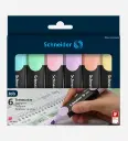 Pochette De 6 Surligneurs Fluo Job 150 Pastel - SCHNEIDER 
