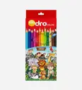 Blister de 12 crayons couleurs 12/9 - DRO