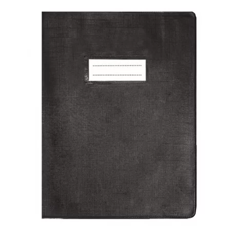 Protège-Cahier En PVC Lino 17x22Cm Noir - Purple 