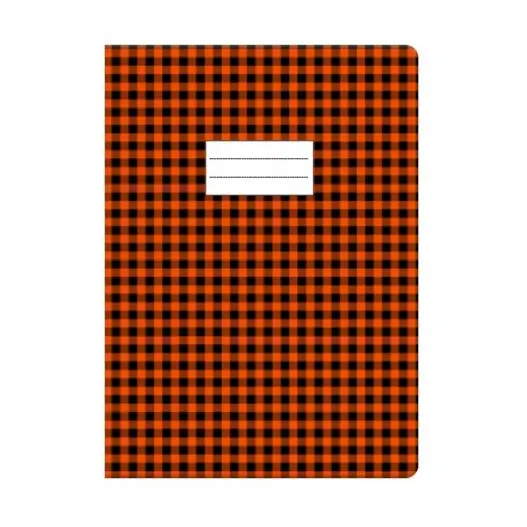 Protège-Cahier En PVC Vichy A4 Orange - Purple