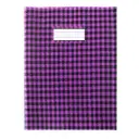 Protège-Cahier En PVC Vichy A4 Violet - Purple
