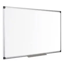 Tableau Blanc Magnétique Cadre Aluminium Bi-Office 90x120Cm