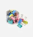 Boite de 60 Pince à Clips 15mm Couleur