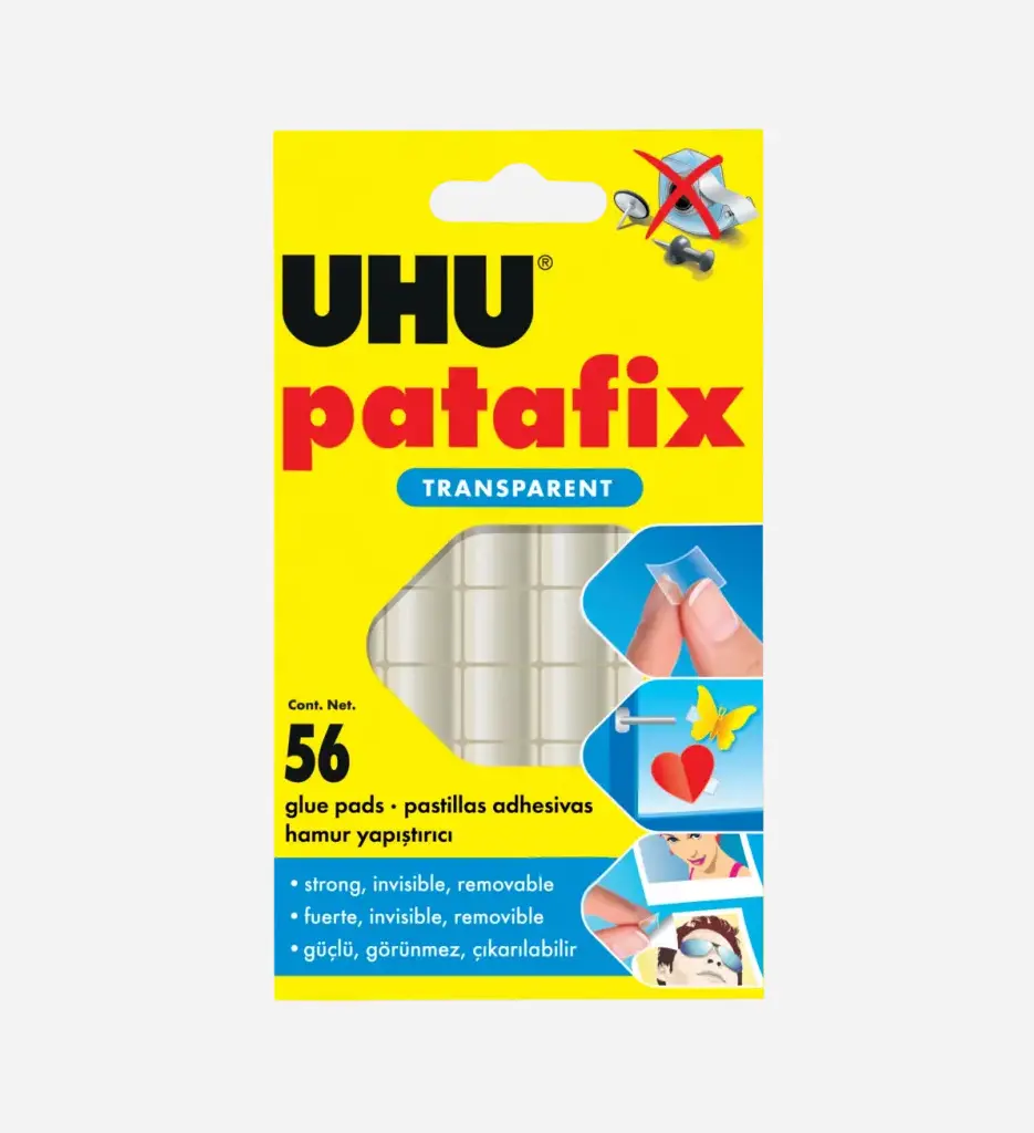 Patte de Fixation Patafix 56 Pads Invisible - UHU