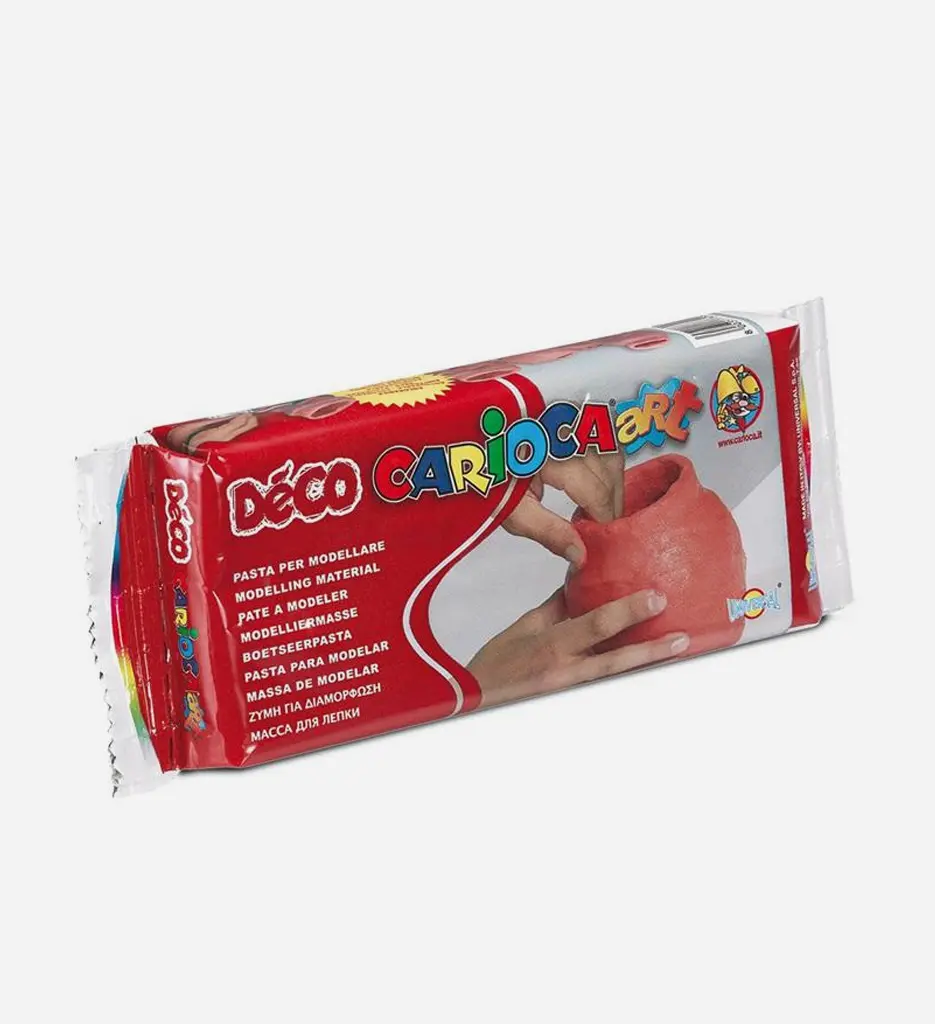 Pate à Modeler Autodurcissant 1000Gr Marron - CARIOCA