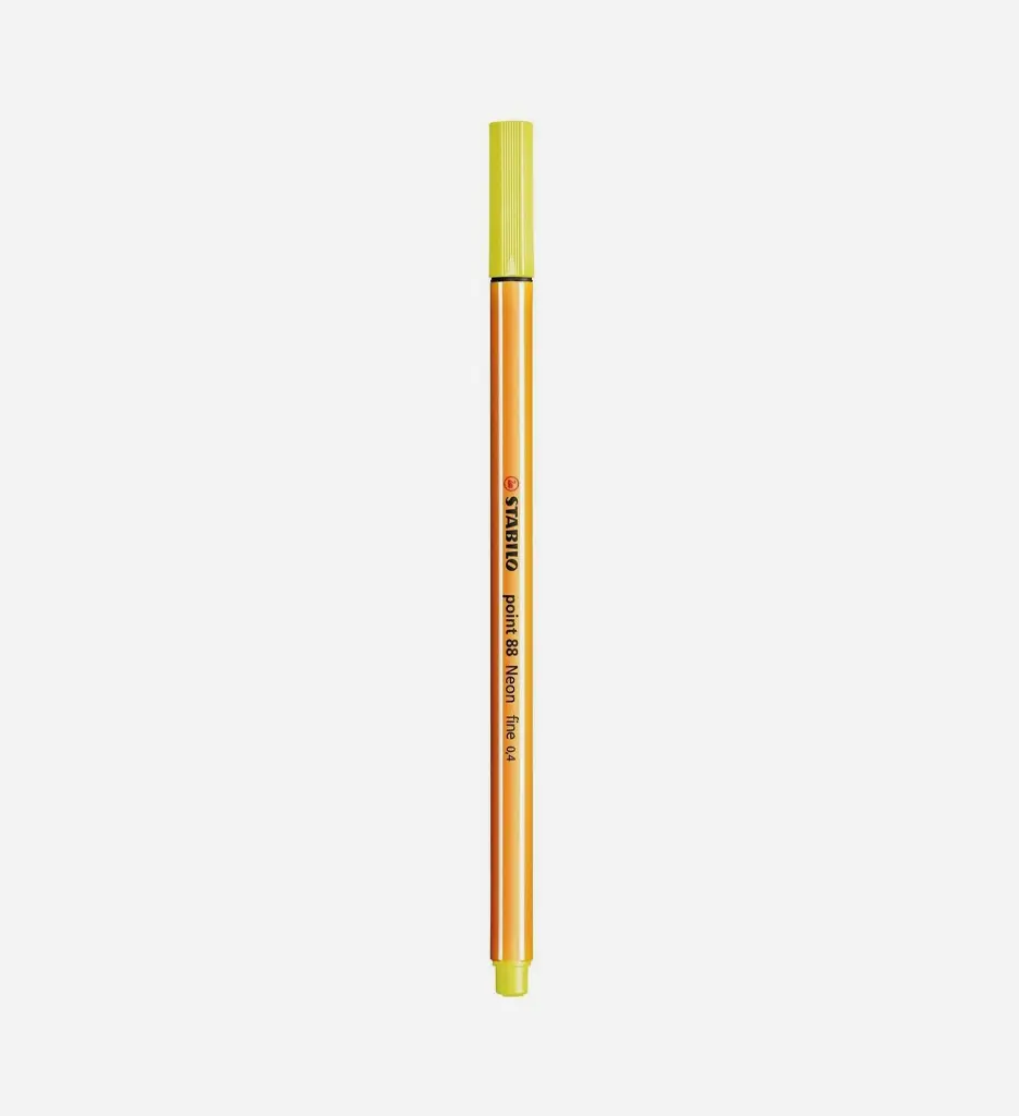 Stylo Pointe Fine 88 Jaune - STABILO