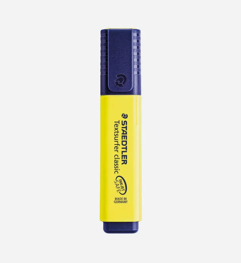 Surligneur Fluo Staedtler Jaune Ref 364-1