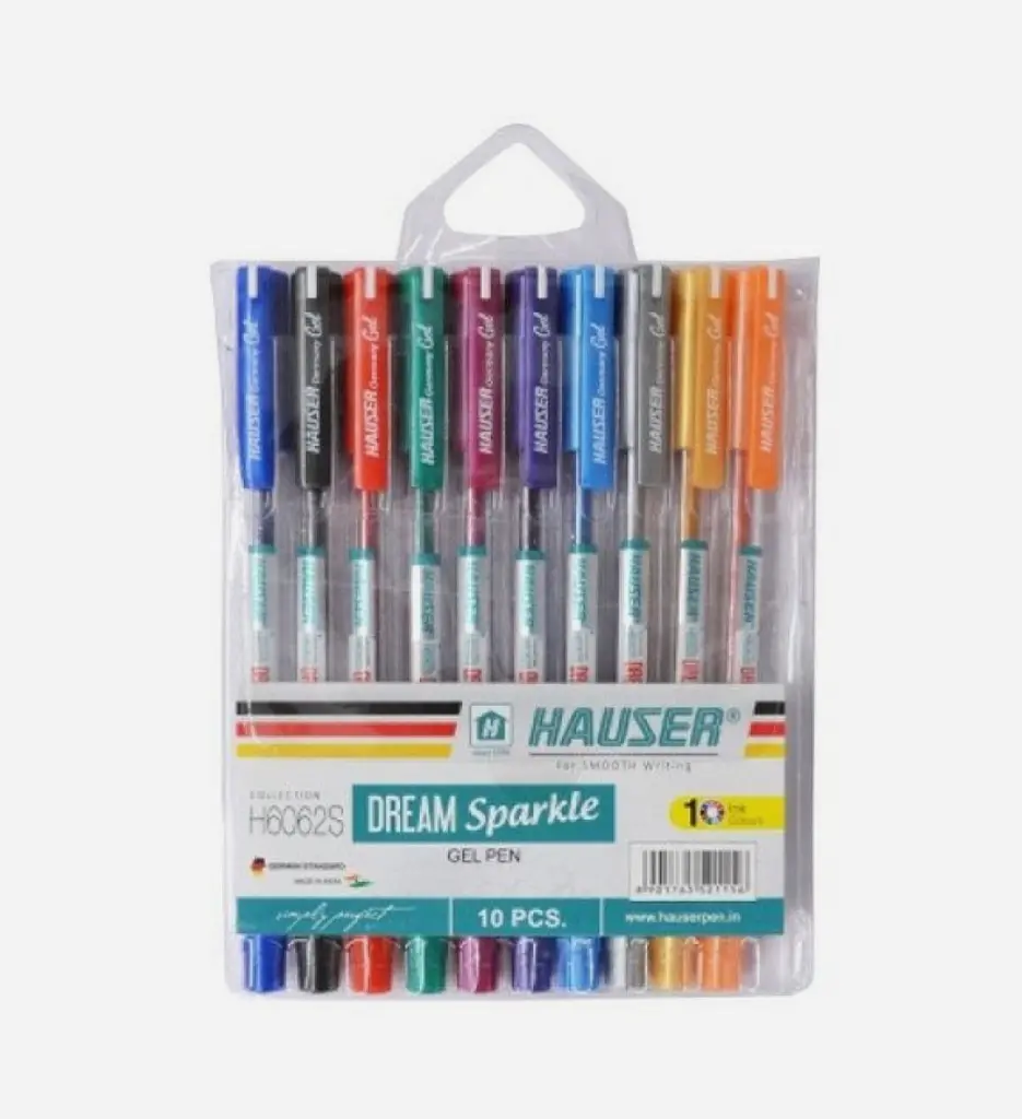Pochette de 10 Stylo Gel Glitter - Hauser