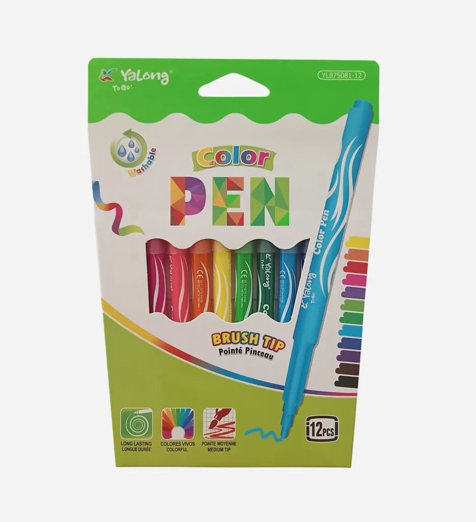 Blister de 12 Feutres YL875081-12 - Yalong