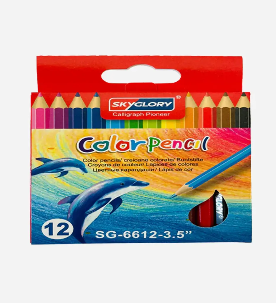 Blister de 12 Crayon de couleur 12/9 SG-6612-3.5 - SkyGlory
