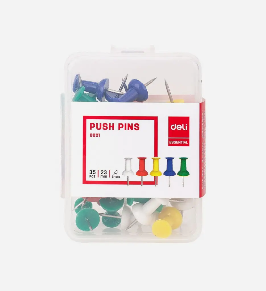 Boite De 35 Epingles Tableau Liège 23 mm E0021 - Deli