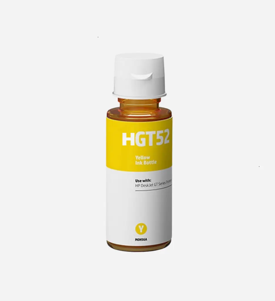 Bouteille D'encre HP GT52 Yellow Compatible