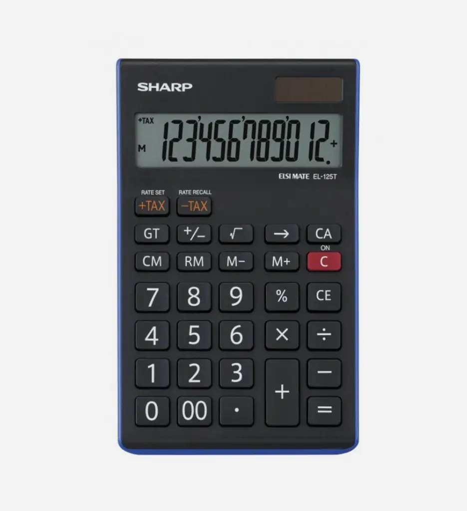 Calculatrice De Bureau EL-125T Noir  - Sharp
