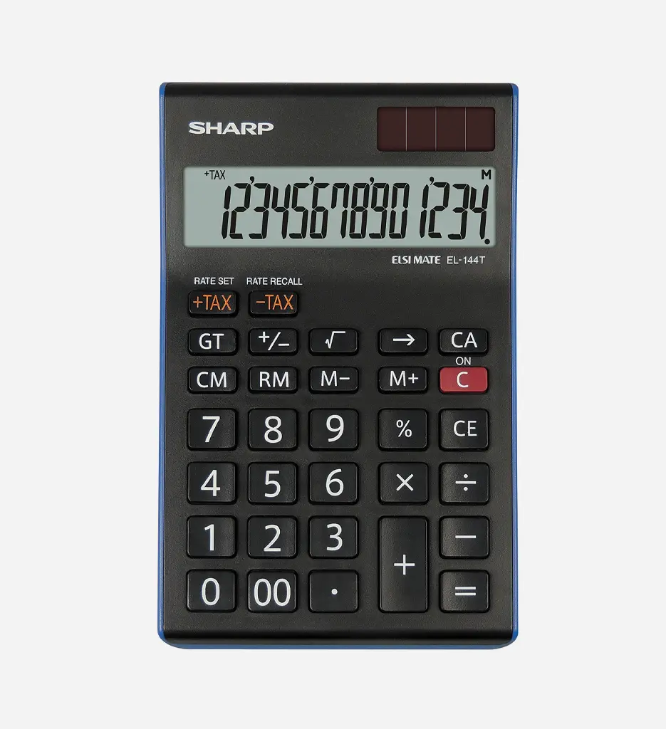 Calculatrice De Bureau EL-144T Noir - Sharp 