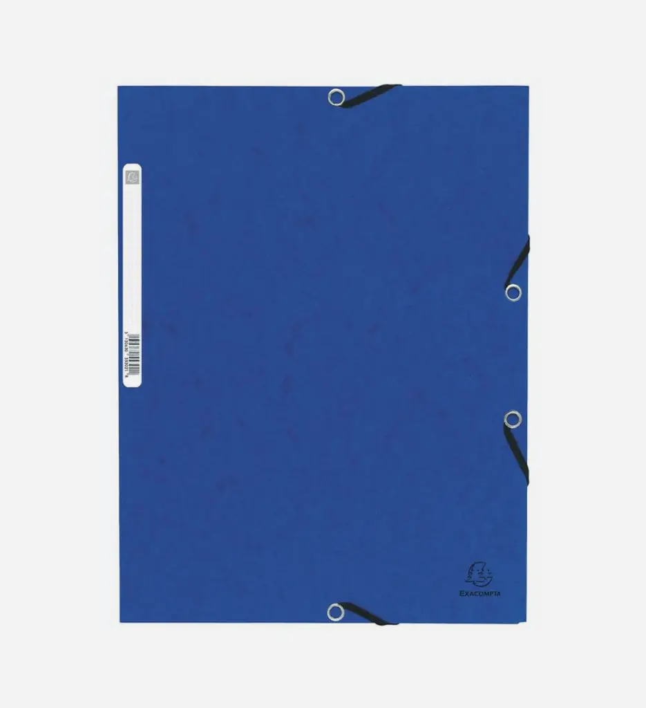 Chemise à 3 Rabats Cartonnée Exacompta - Bleu