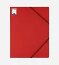 Chemise à 3 rabats en Carton Essential - Rouge