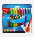 Crayons à la cire de 18 couleurs - MAPED 