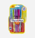Pack 8 Stylos Bille Vintage InkJoy 1.0mm - PAPER MATE 