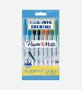 Pochette 8 Stylo à Bille Couleurs assorties 045 - PAPER MATE 