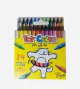 Pochette De 24 Crayons Wax a cire - TOY COLOR