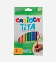 Pochette de 18 crayons couleur Tita - CARIOCA 