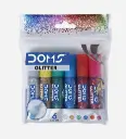 Pochette de 6 tube colle glitter - DOMS