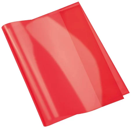 Protège-Cahier En PVC Cristal 17x22Cm Rouge - Purple