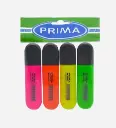 Pochette de 4 Surligneurs Fluo - Prima 