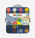 Boite de 24 Aquarelle Arg + Or Diam 30cm avec pinceau TOY COLOR