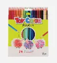 Boite de 24 Crayons de Couleurs Hexagonal - TOY COLOR