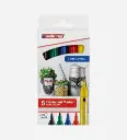 Boite de 5 Marqueurs Acrylique Peinture 5100 Basic - EDDING                                                                                                                                                                                       