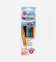 Boite de 6 Crayons de Couleurs Jumbo -TOY COLOR